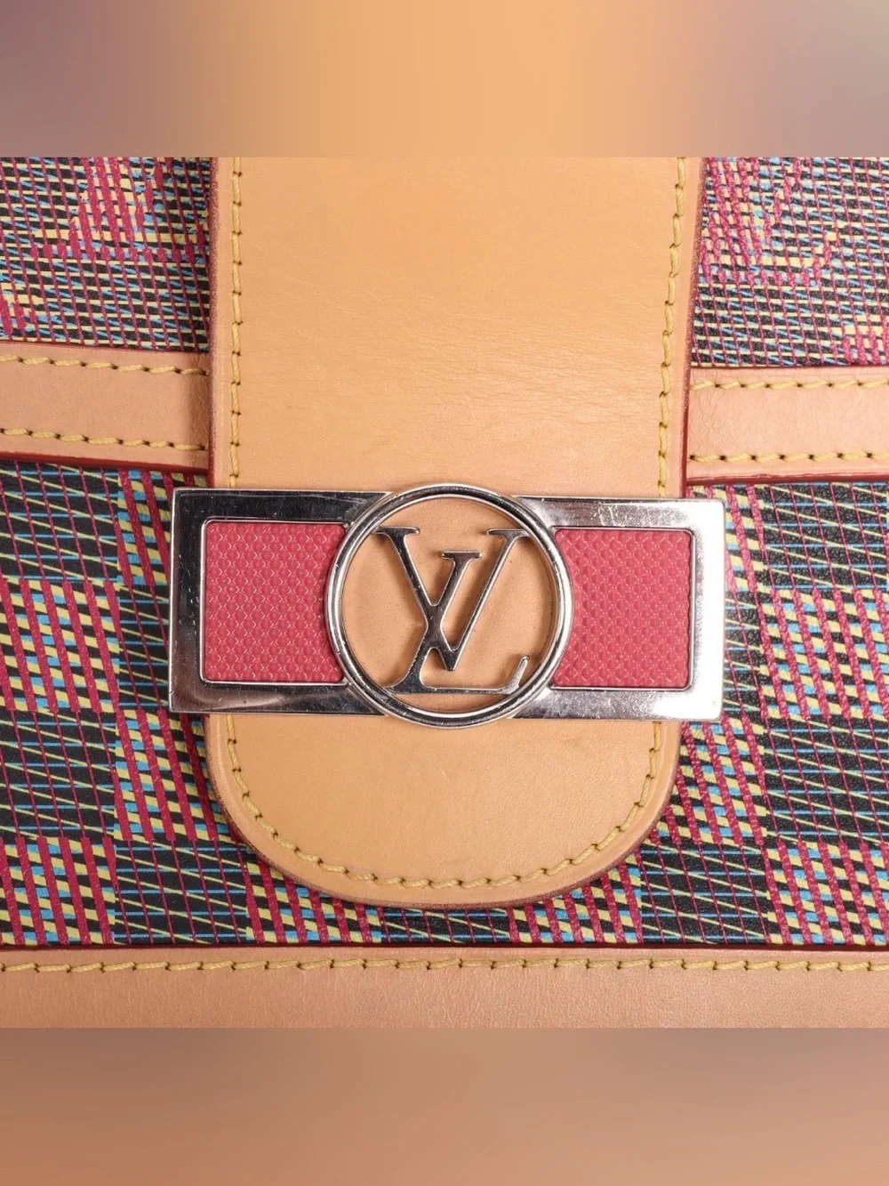 Louis Vuitton Multicolor Pink & Tan Monogram Crossbody Bag - Picture 4 of 7